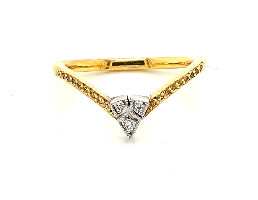 18ct Yellow Gold Diamond 20x 0.005ct 1x 0.01ct GH SI (18891)