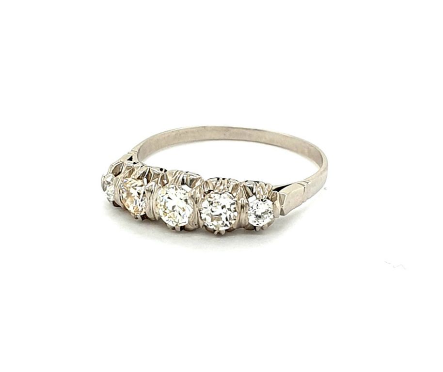 Platinum Diamond 1x0.23ct 2x 0.015ct 2x 0.05ct GH SI Ring (22475)