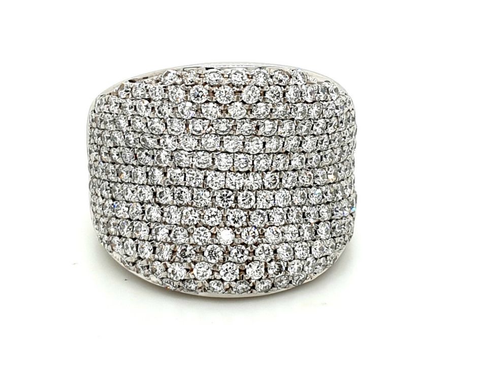 18ct White Gold Diamond (3.78ct G VS1-2) Ring (22491)