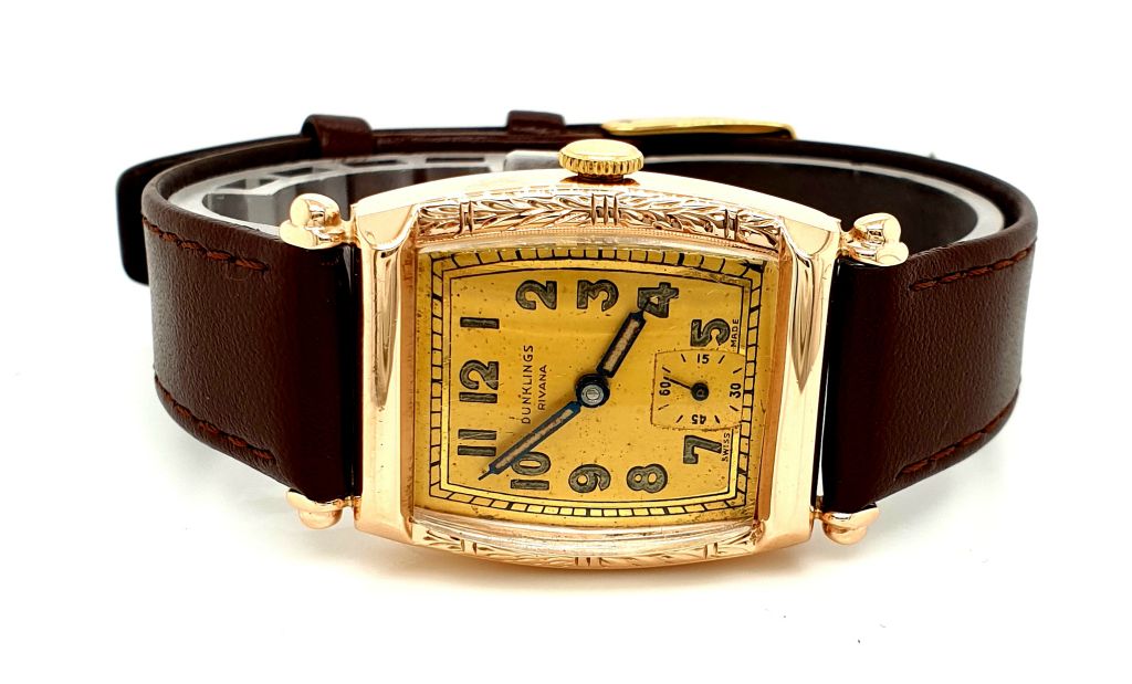 9ct Yellow Gold Rotary Wristwatch Retailed by Dunklings Manual Wind (22061)