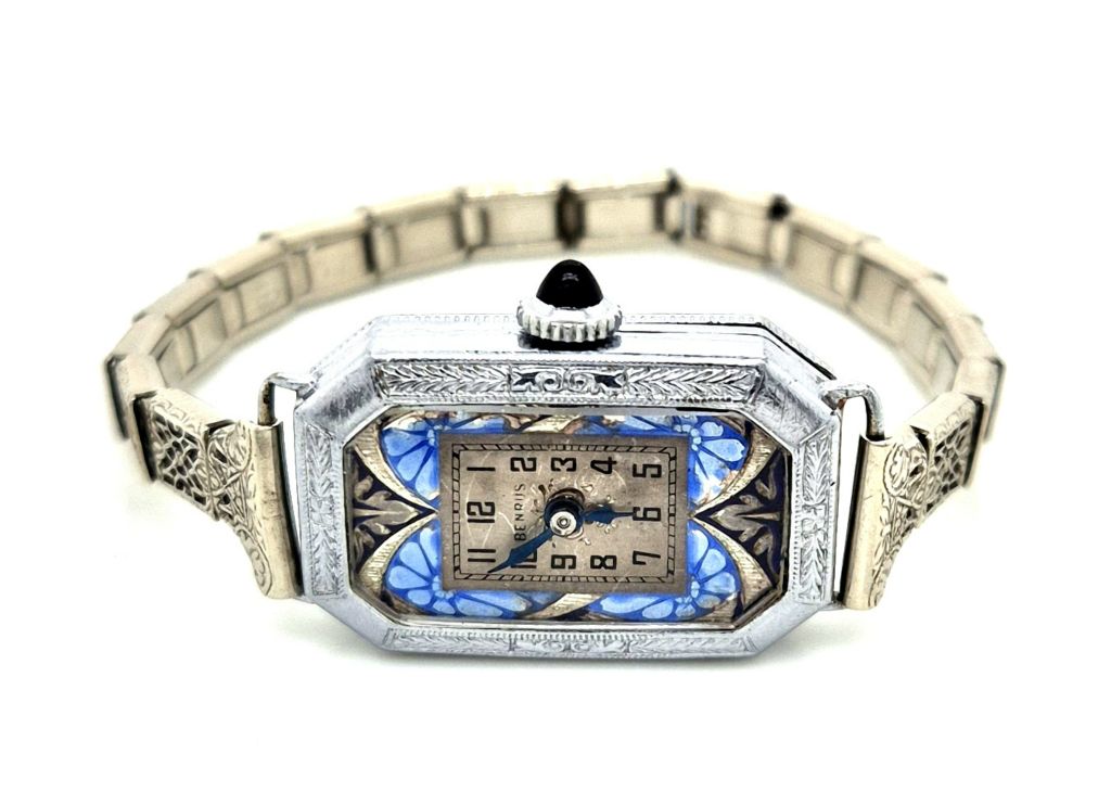 Benrus Art Deco Enamel Dial Ladies Watch Manual Wind (22349)